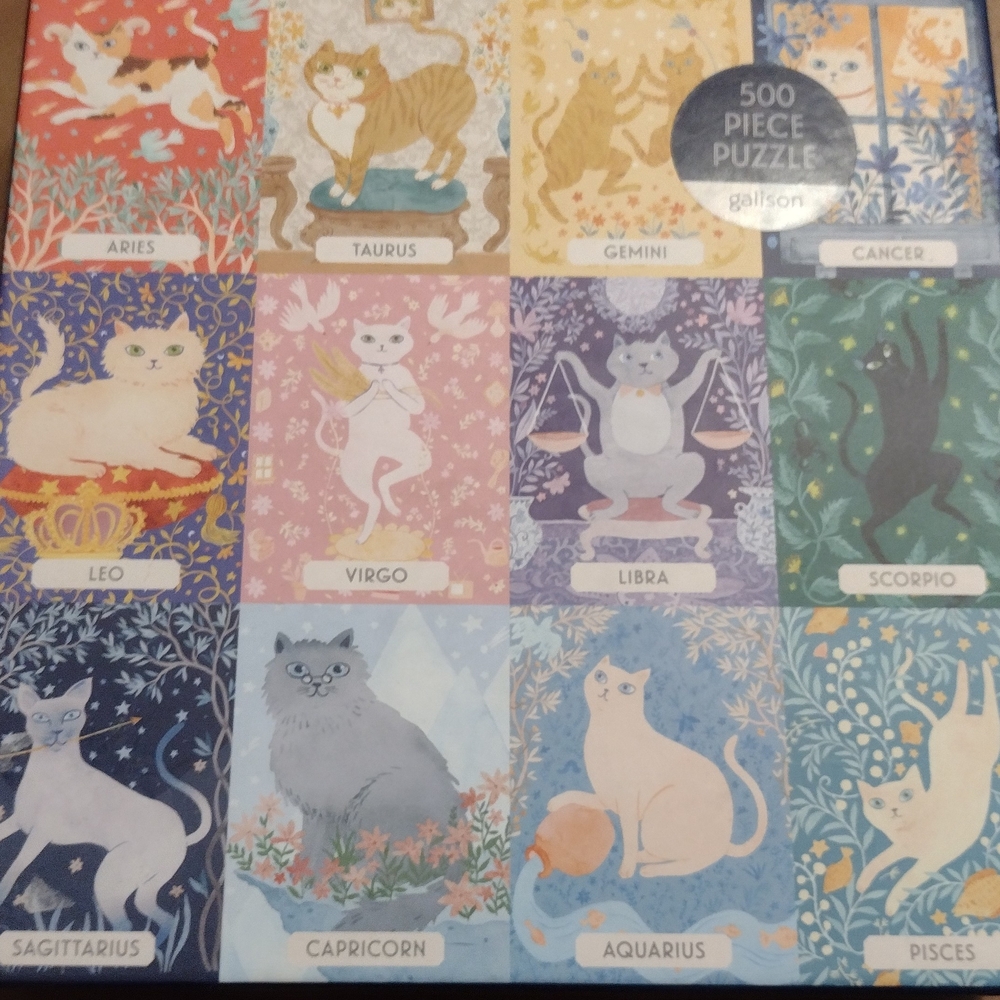 Gallison Zodiac Cat Puzzle